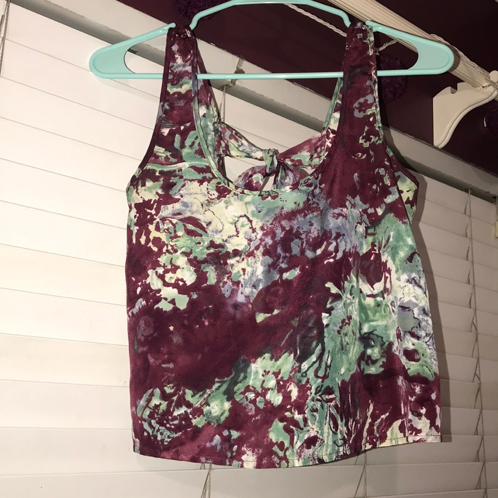 Purple and turquoise top